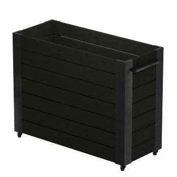Cubic blomsterkasse m/hjul - 120×50×95 cm